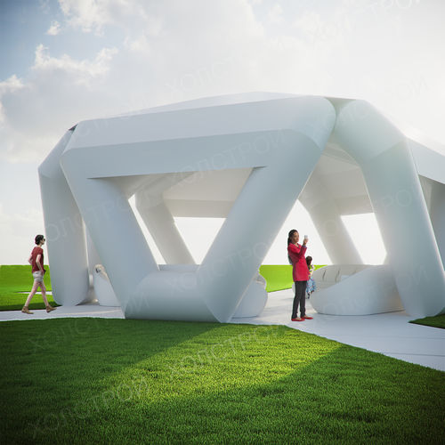 Estrutura inflável para eventos - SHADE SHELTERS - HOLSTROY - para espaço público / para parque infantil / para escritório