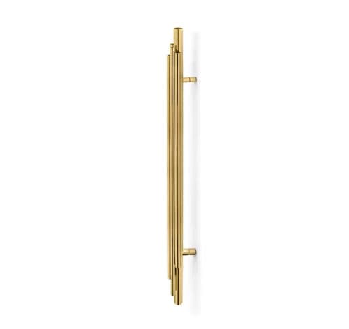 Puxador para porta - BRUBECK TW5001 - PullCast - em latão polido / em latão escovado / em níquel