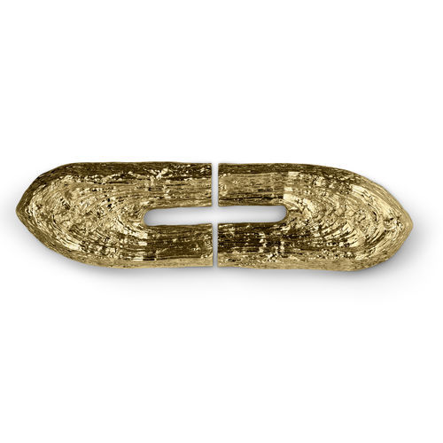 Puxador para porta - QAMI EA1126 - PullCast - em latão polido / em latão escovado / de design original