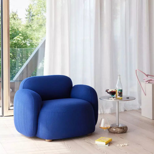 Poltrona contemporânea - GEM  - Northern - em material têxtil / em espuma / em carvalho