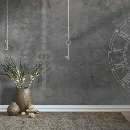 Papel de parede vintage - CLEF - WallyArt - em tecido não tecido / em fibra de vidro / vinílico