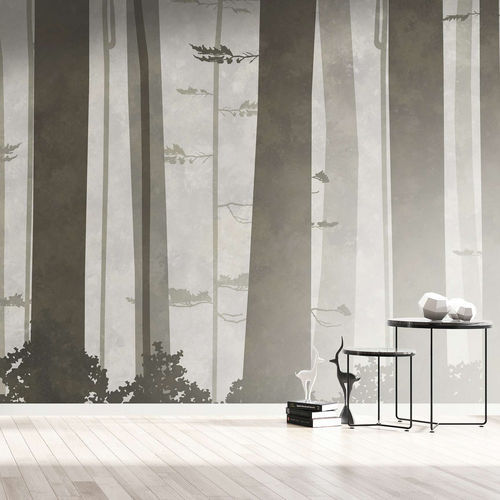 Papel de parede contemporâneo - WOOD - WallyArt - em tecido não tecido / em fibra de vidro / vinílico