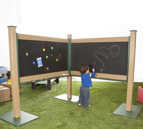 Quadro magnético - OUTDOOR CHALKBOARD DOUBLE - Nature of Early Play - apagável / preto / de embutir
