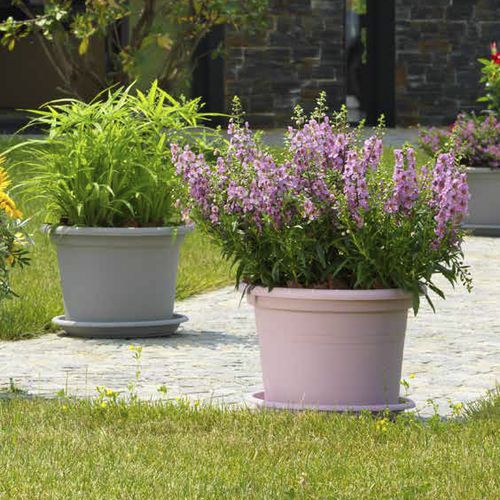 Vaso de jardim em material plástico - CILINDRO - TeraPlast - de instalação livre / redondo