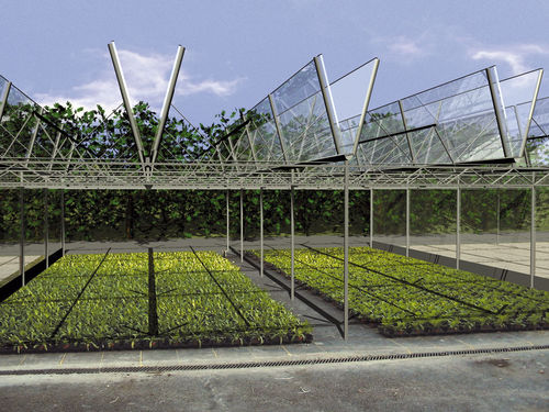 Estufa da linha comercial - OPENAIR  - CMF GROUPE - para jardinagem / para produção comercial / com abertura total
