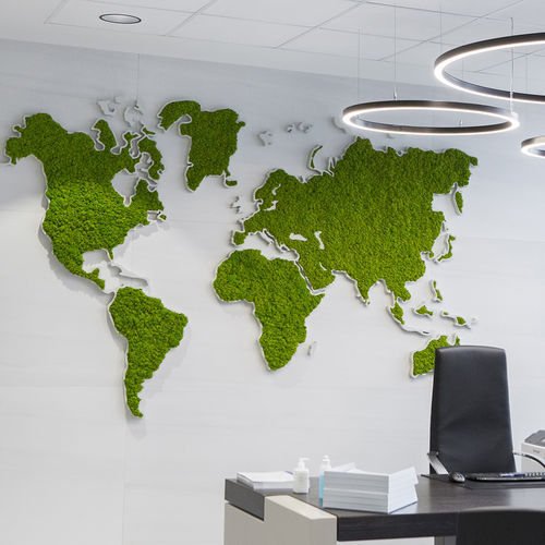 Quadro vivo estabilizado - GREEN WORLD - Greenarea - de musgo estabilizado / em líquen / para ambiente interno