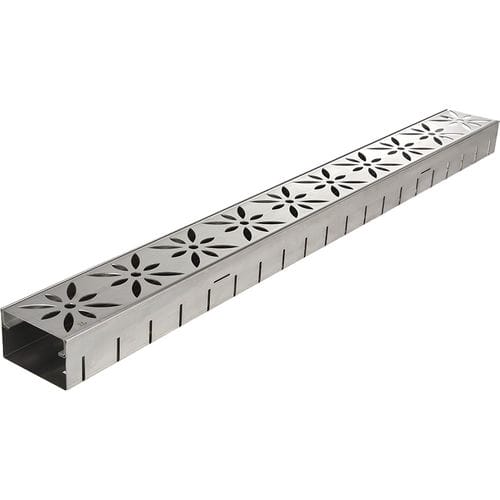 Calha de escoamento de fenda - BG-FA - BG Betonwaren GmbH - grelha de aço galvanizado / grelha em aço inoxidável / para espaço público