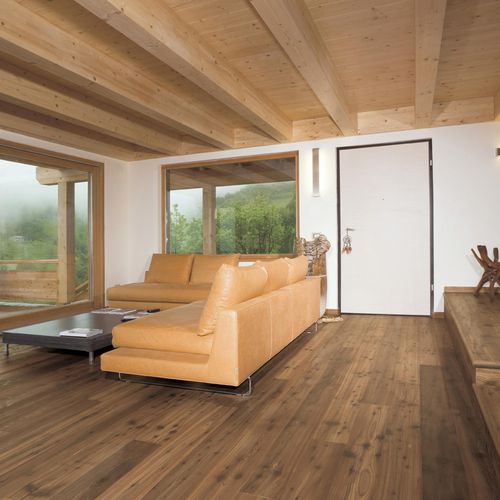 Piso estruturado - VALLES - FIEMME 3000 - em lariço / oleado / escovado