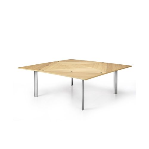 Mesa contemporânea - SQUARE2SQUARE - BBB Italia - em alumínio / com base em alumínio / quadrada