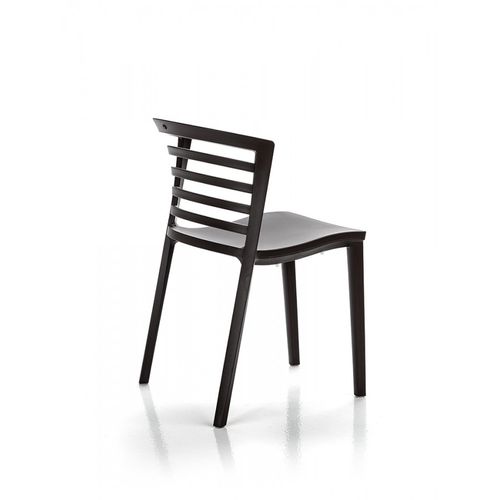 Cadeira contemporânea - VENEZIA - BBB Italia - para ambiente externo / para ambiente interno / em madeira laqueada
