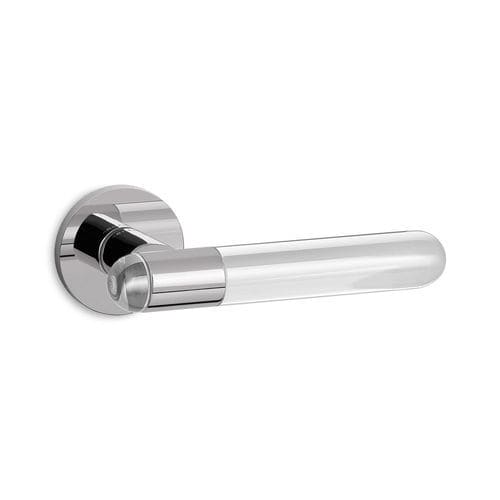 Maçaneta para porta - DROP R6 - Ento - em latão cromado / contemporânea / da linha residencial