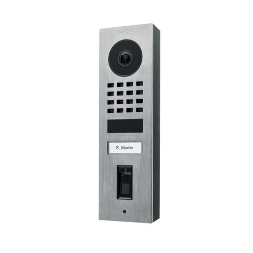 Módulo externo de sobrepor - D1101FV - DoorBird - em aço inoxidável escovado / residencial / unidade externa