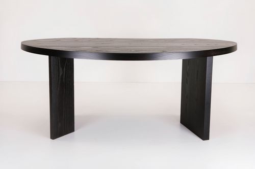 Mesa secretária contemporânea - CHENE - ATELIER DE TROUPE - em carvalho / em madeira de freixo / com base formada por painéis