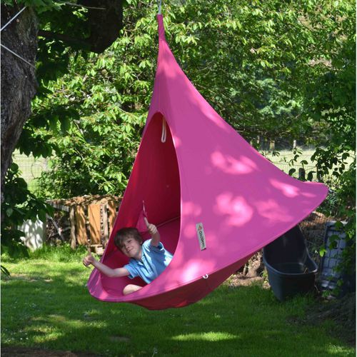 Sofá redondo - DOUBLE - cacoon - contemporâneo / para ambiente externo / em tecido