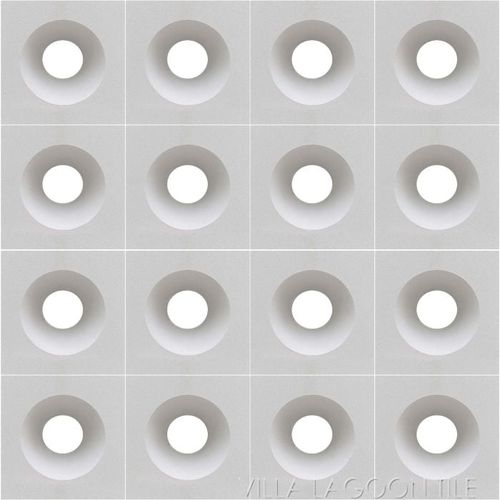 Bloco de concreto oco - ANEGADA  - Villa Lagoon Tile - decorativo / para fachada / para cerca