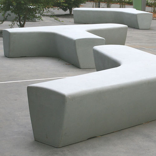 Banco para espaço público design - TWIG - Tournesol SITEWORKS - em concreto GFRC / modular