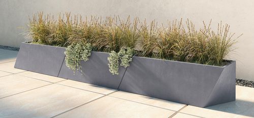 Floreira em concreto - SLASH - Tournesol SITEWORKS - de fibra de vidro / design / para espaço público