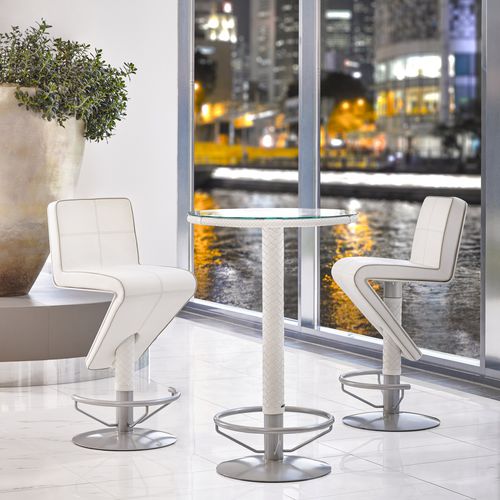 Cadeira alta contemporânea - BAR-SET - BOXMARK Leather d.o.o. - para ambiente externo / para ambiente interno / em couro