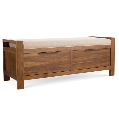 Banco de pé de cama contemporâneo - PHASE - West Furniture - em madeira