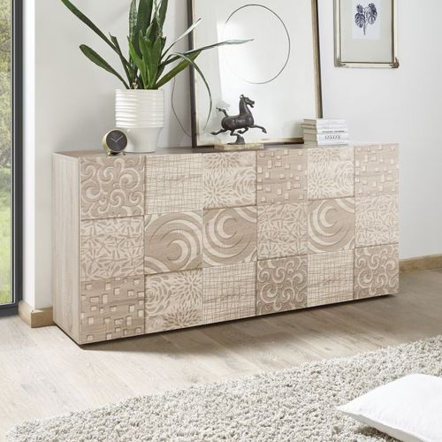 Buffet aparador contemporâneo - MIRO - LC spa - em carvalho / branco