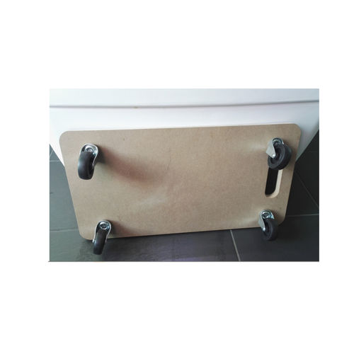 Floreira em material plástico - DOLLY - Supragarden - retangular / com rodízios / contemporânea