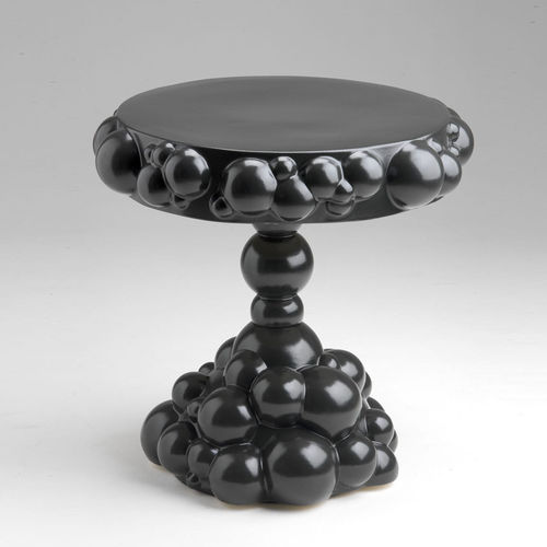 Mesa lateral de design original - VENUS - Monolite Ipergres - em cerâmica / em arenito / com base metálica