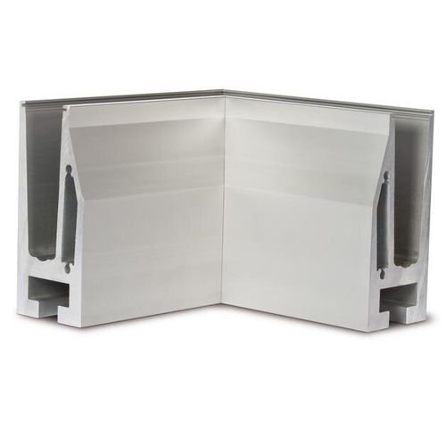 Perfil em alumínio anodizado - 10.5010.300.11 - OnLevel - de canto / para guarda-corpo / pré-fabricado