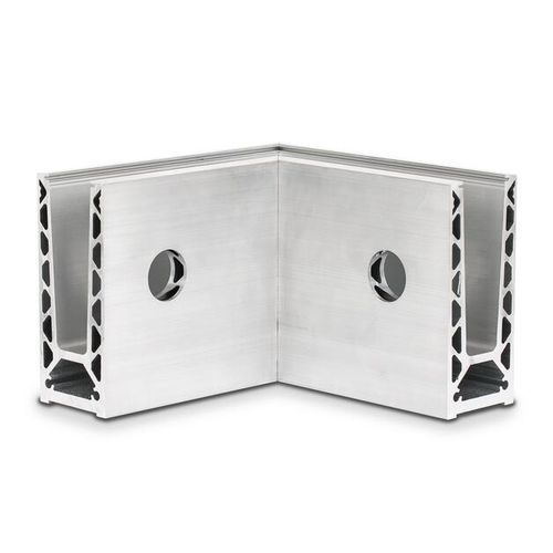 Perfil em alumínio anodizado - 10.6021.300.10 - OnLevel - de canto / para guarda-corpo / pré-fabricado