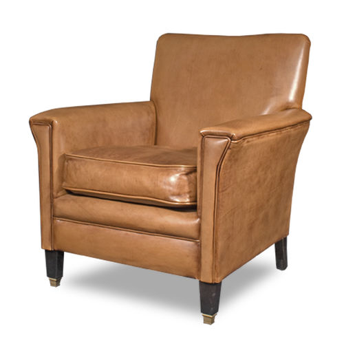 Poltrona Art Déco - BURY - Bendic International - em couro / com almofada removível / cinza