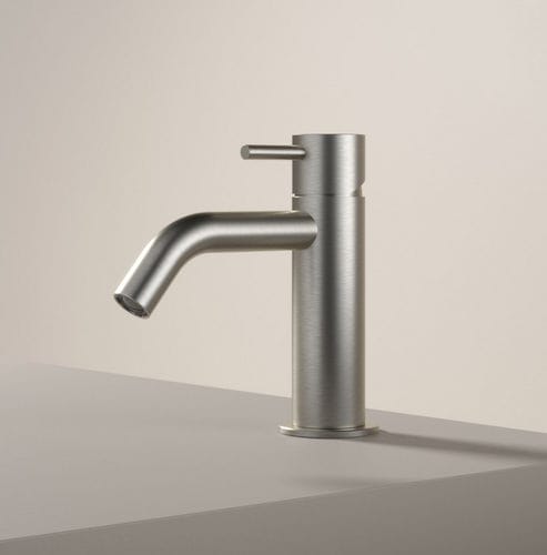 Misturador monocomando para lavatório - AR003 - hotbath - para lava-mãos / de bancada / em aço