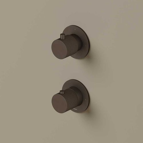 Misturador monocomando para box de banheiro - GY7009R - hotbath - de embutir / termostático / de latão