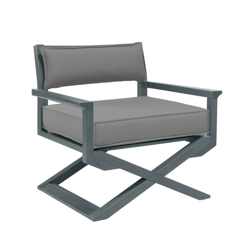 Poltrona contemporânea - DOLCEVITA PL01 - New Life Contract - em Sunbrella® / em faia / em compensado