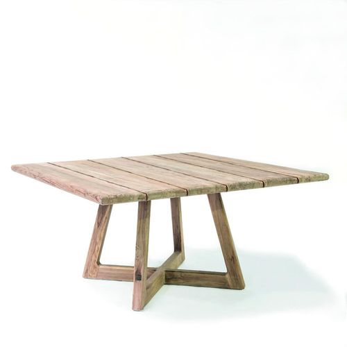 Mesa de jantar contemporânea - DENNIS  - GOMMAIRE - em teca / quadrada / da linha residencial