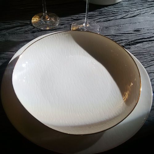 Prato fundo - DUNES - Jacques Pergay - redondo / em porcelana de Limoges / para restaurante gastronômico