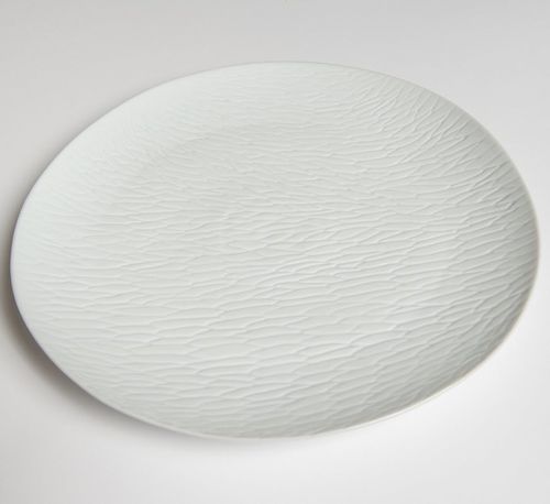 Prato raso - DUNES - Jacques Pergay - de jantar / redondo / em porcelana de Limoges