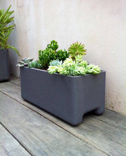 Floreira em fibrocimento - BALCONIA - green-form - retangular / contemporânea / para espaço público