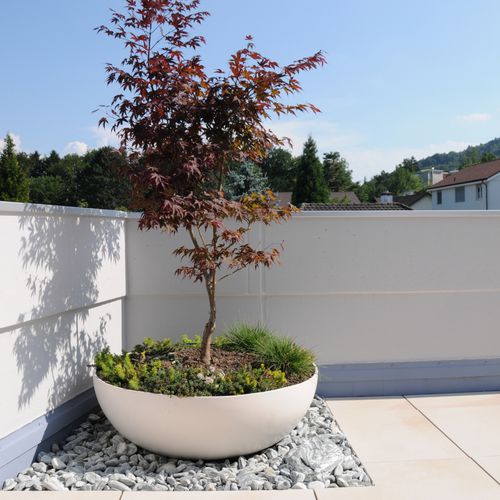 Floreira em fibrocimento - BONSAI - green-form - redonda / contemporânea / para espaço público