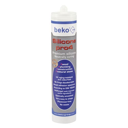 Selante elástico - PRO4 PREMIUM - Beko Group Ltd - à base de resina de silicone / à base de borracha / de reparação