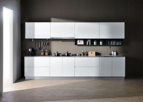 Cozinha contemporânea - MOD 1 - Alustil - em vidro / em quartzo / em alumínio