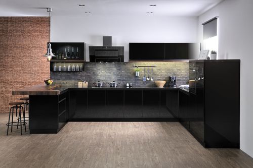 Cozinha contemporânea - MOD 3 - Alustil - em vidro / em alumínio / sem puxadores