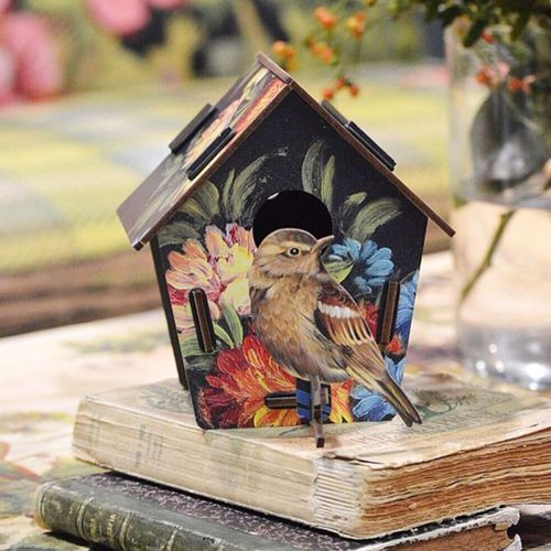 Casa para pássaros em MDF - COUP DE THEATRE  - MIHO UNEXPECTED THING - de instalação livre