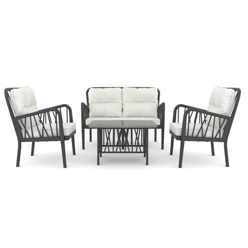 Conjunto de jardim contemporâneo - Gala  - YÜCEL OUTDOOR FURNİTURE  - em tecido / de resina / de fibra de vidro