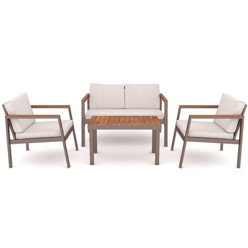 Conjunto de jardim contemporâneo - Mira  - YÜCEL OUTDOOR FURNİTURE  - em tecido / em alumínio / da linha comercial