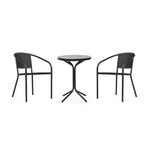 Mesa de lanchonete contemporânea - Tavoli  - YÜCEL OUTDOOR FURNİTURE  - em aço revestido a pó / com base em aço termolacado / redonda