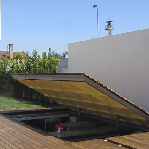 Alçapão para piso - TRAPDOOR - ABERMOVE/RJB HOME - retangular / metálico