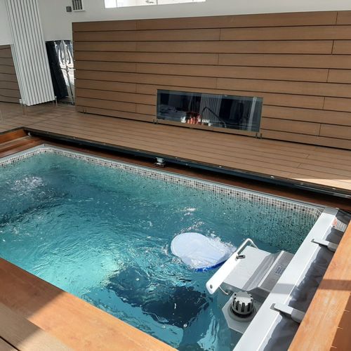 Capa com barras para piscina - VH-LINE - ABERMOVE/RJB HOME - automática / de segurança / de inverno