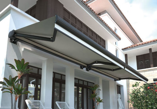 Toldo reto retrátil - PARS - GOSS Outdoor - motorizado / da linha comercial / para pátio