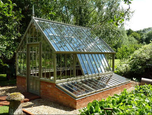 Estufa para jardinagem - THE SCOTNEY - ALITEX - modelo capela / com estrutura de alumínio / em vidro
