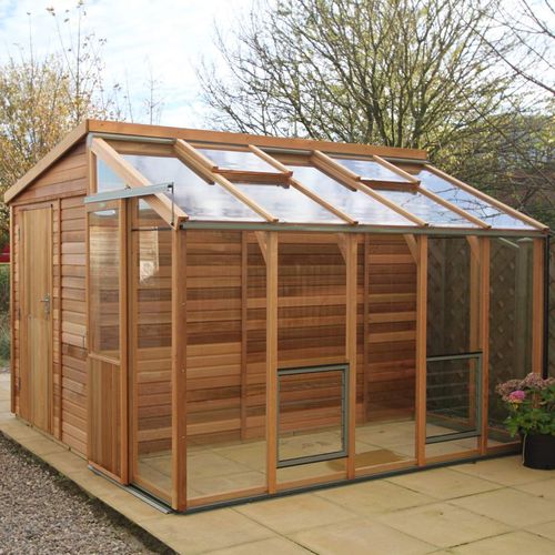 Estufa para jardinagem - FUSION 10 - Alton greenhouses - modelo capela / com estrutura de alumínio / com estrutura de madeira