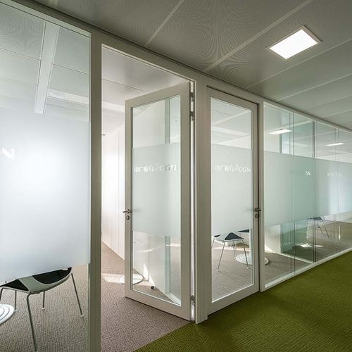 Porta interna - CADRE ALUMINIUM - Mecanalu - em alumínio / de abrir / de abrir